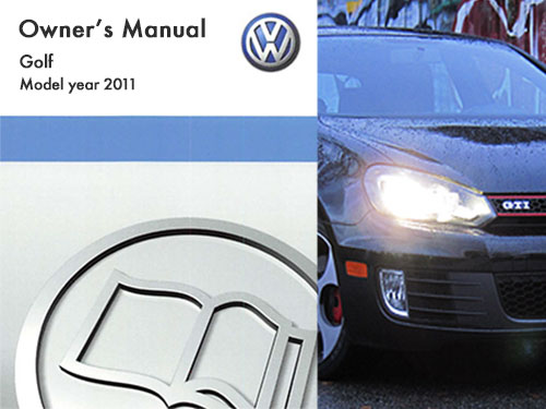 2011 Volkswagen Golf  Owners Manual in PDF