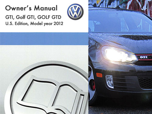 2012 Volkswagen GTI  Owners Manual in PDF