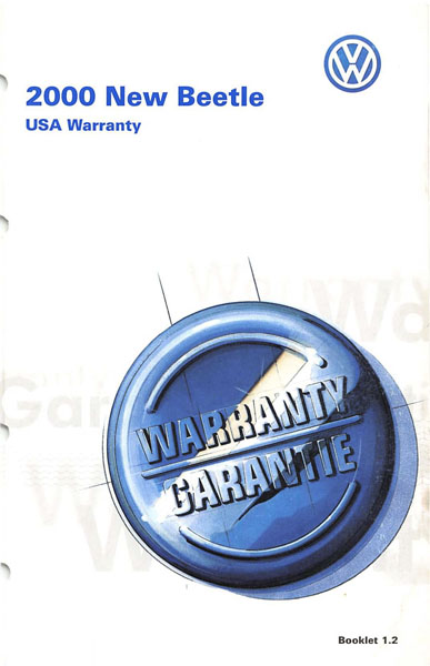 2000 Volkswagen Beetle Owners Manual in PDF