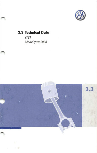2008 Volkswagen GTI Owners Manual in PDF