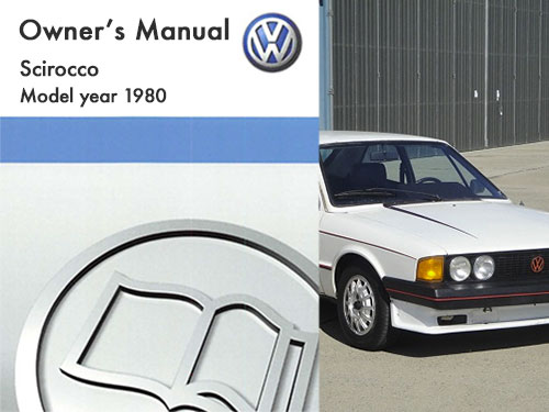 1980 Volkswagen Scirocco  Owners Manual in PDF