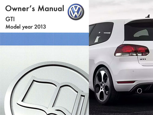 2013 Volkswagen GTI  Owners Manual in PDF