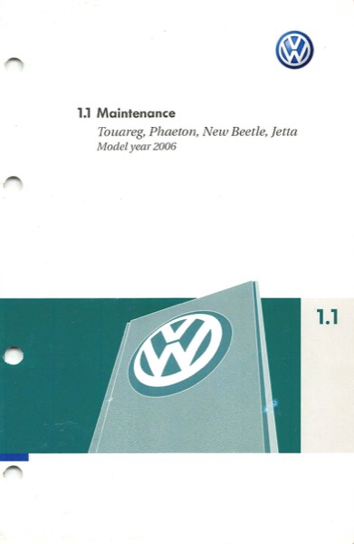 2006 Volkswagen Touareg Owners Manual in PDF